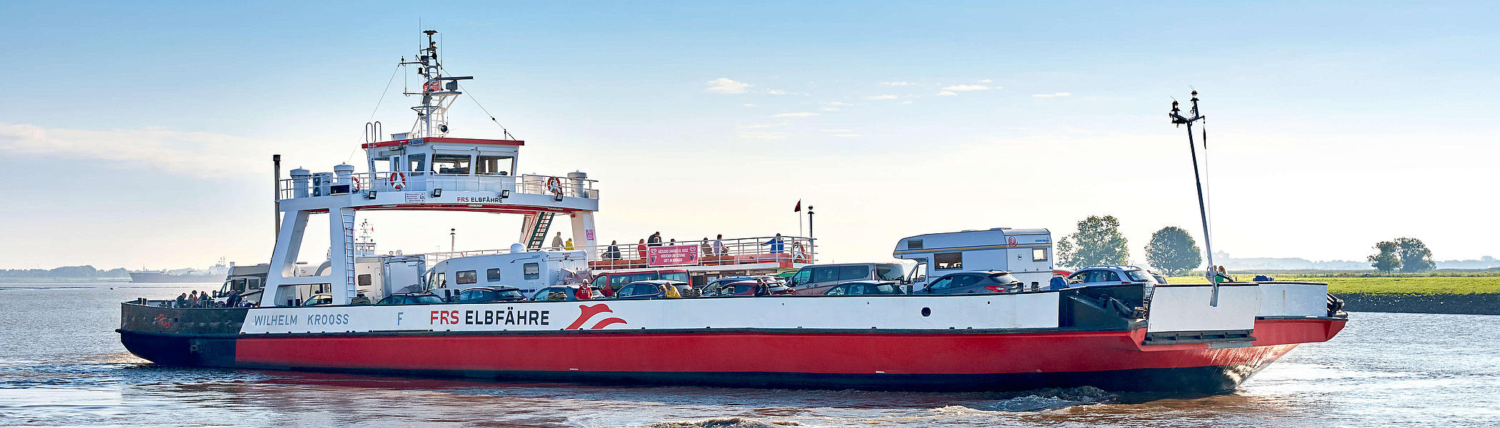 Elbfähre beim Wilhelmkross